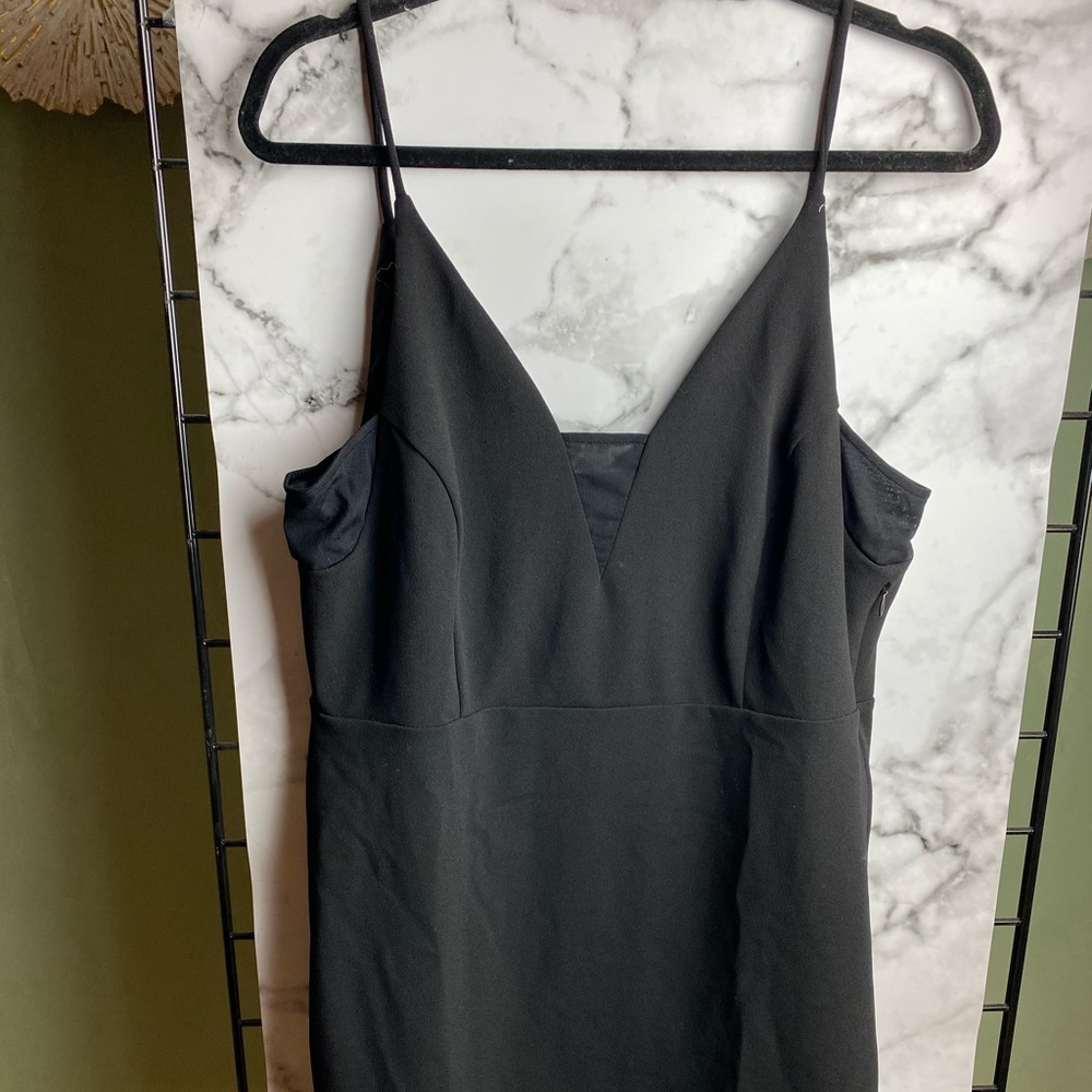 Express mini dress with see through mesh